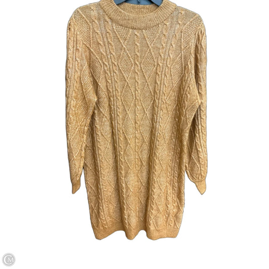 Dress Casual Midi By Opheliarose In Yellow, Size: 1x