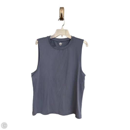 Athletic Tank Top By Alo In Blue, Size: M