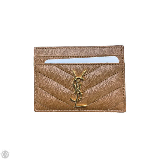 Id/card Holder Luxury Designer By Yves Saint Laurent, Size: Small