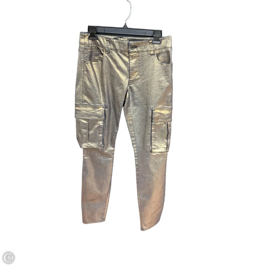 Pants Designer By Alice + Olivia In Gold, Size: 4