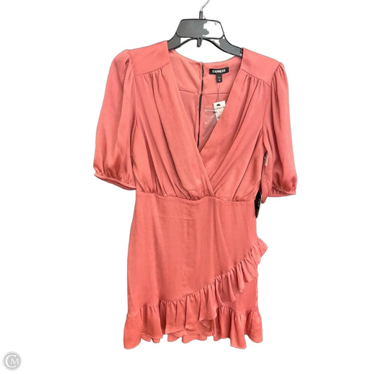 Dress Casual Short By Express In Pink, Size: S