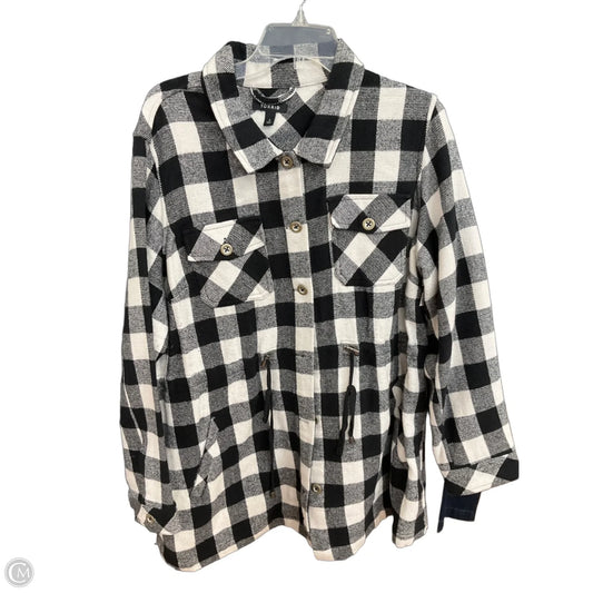 Jacket Shirt By Torrid In Plaid Pattern, Size: 2x