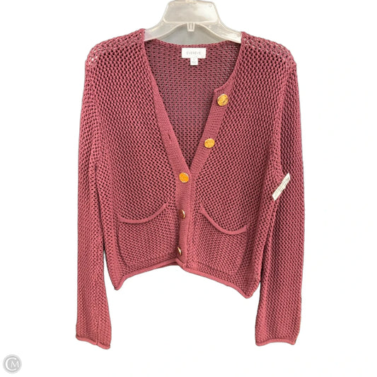 Sweater Cardigan By Evereve In Maroon, Size: S