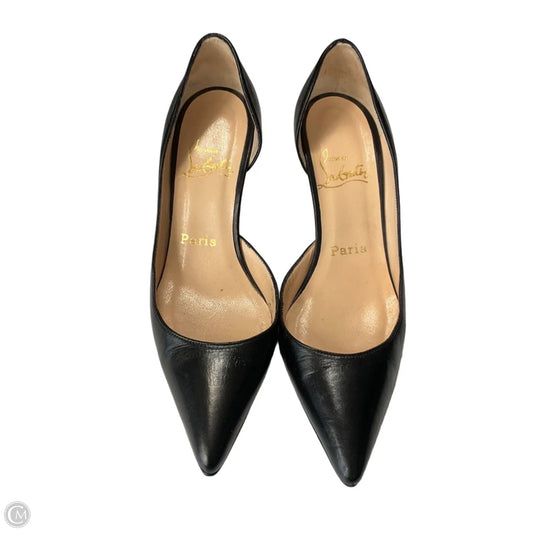 Shoes Luxury Designer By Christian Louboutin In Black, Size: 5.5