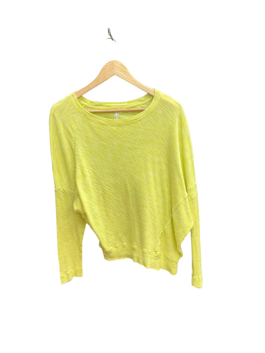 Yellow Top Long Sleeve Anthropologie, Size S