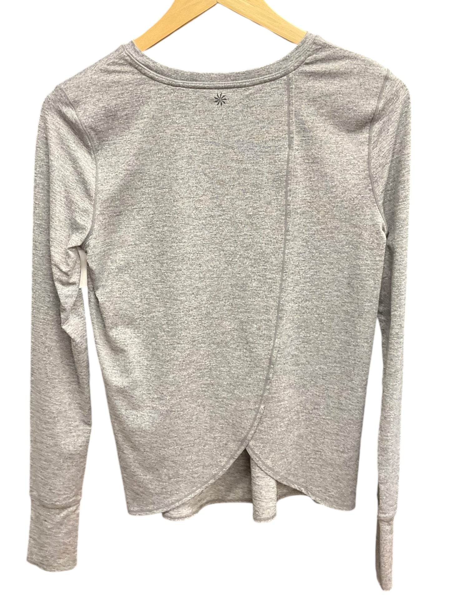 Athletic Top Long Sleeve Crewneck By Athleta In Grey, Size: Xs