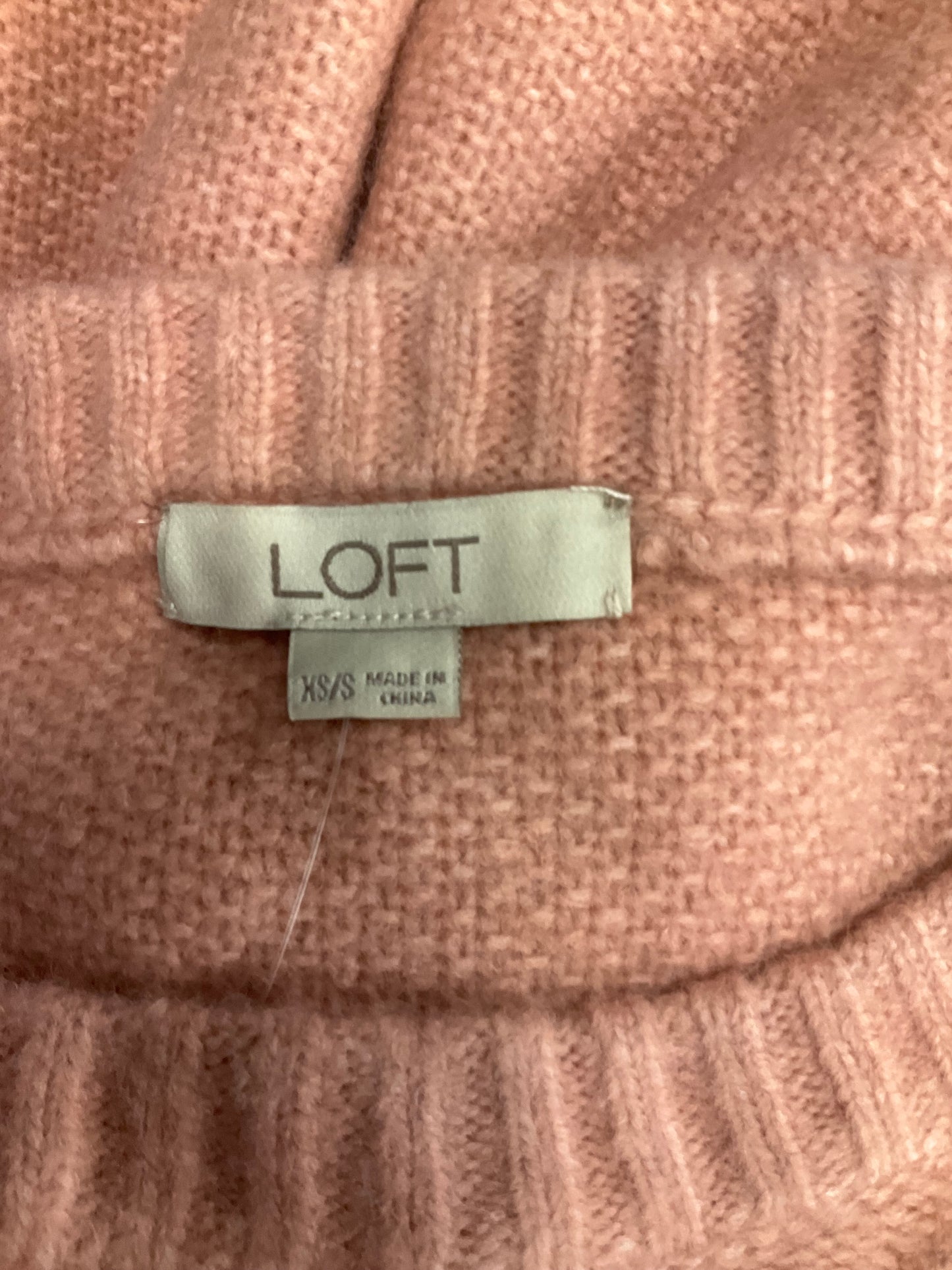 Sweater Short Sleeve By Loft In Pink, Size: Xs