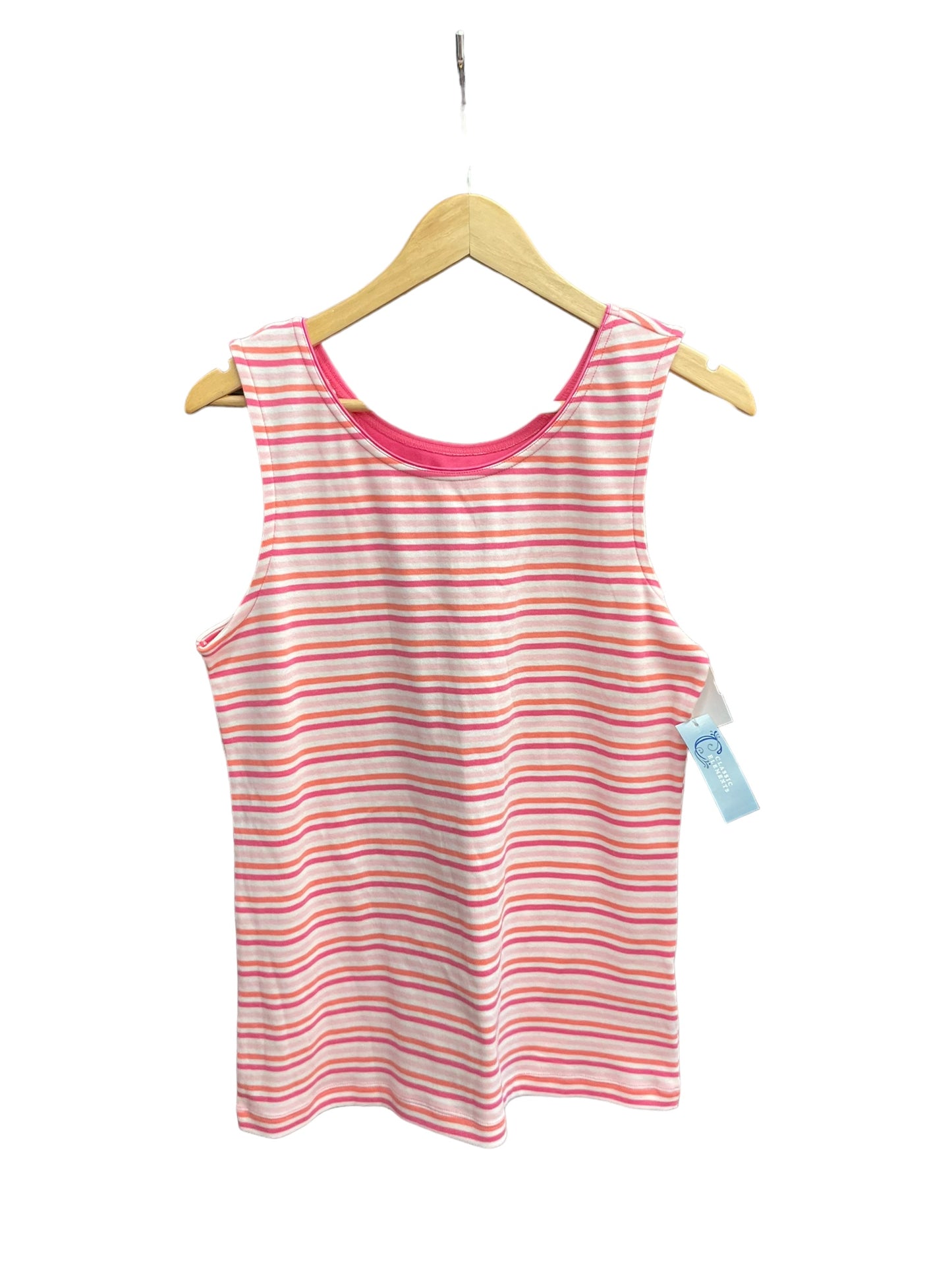 Striped Pattern Top Sleeveless Basic Clothes Mentor, Size L