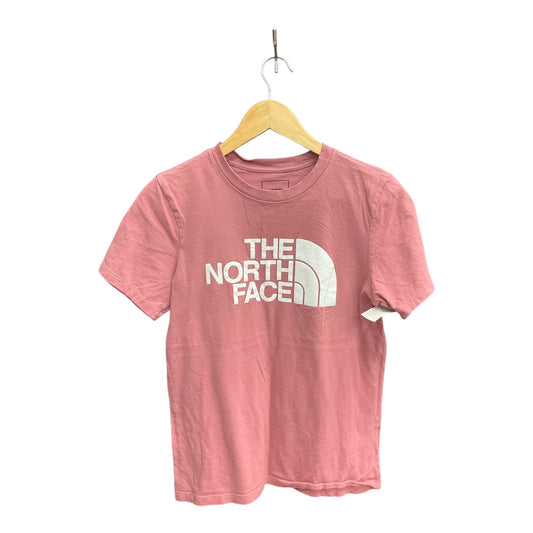 Athletic Top Short Sleeve By The North Face In Pink, Size: S