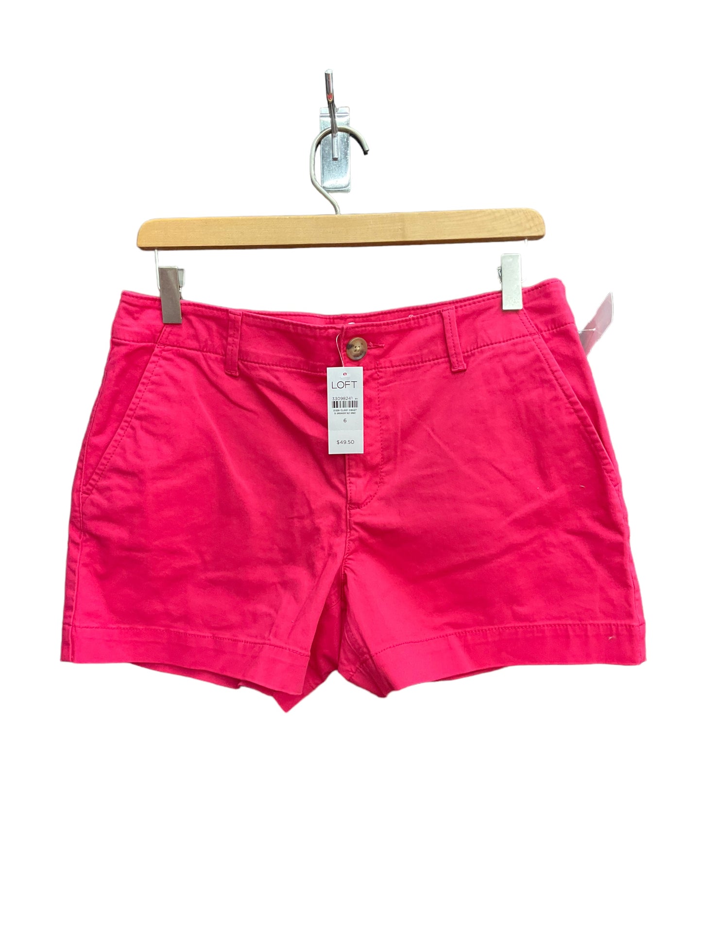 Pink Shorts Loft, Size 6