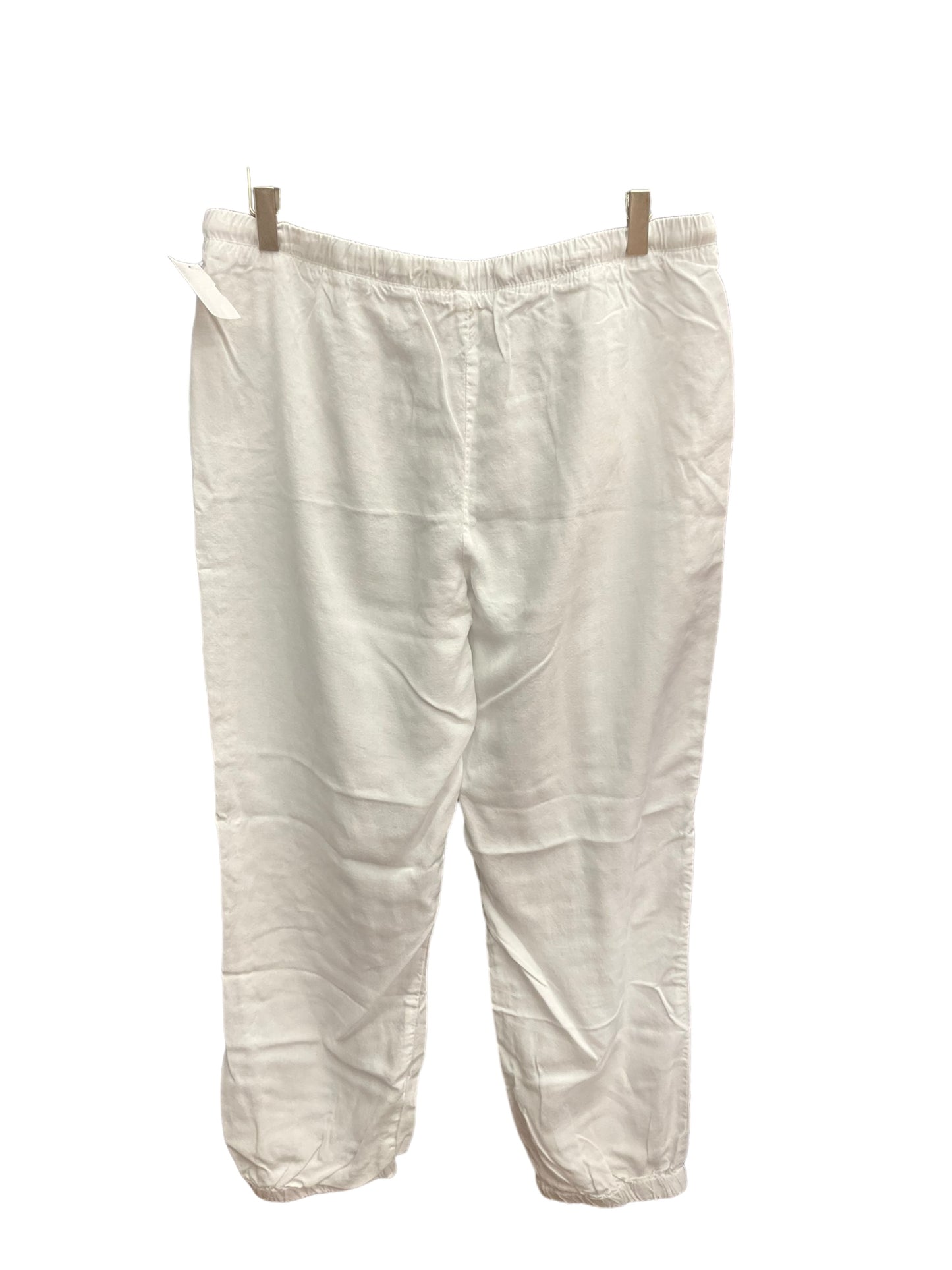 White Pants Linen Cloth & Stone, Size L