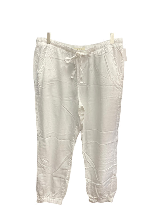 White Pants Linen Cloth & Stone, Size L