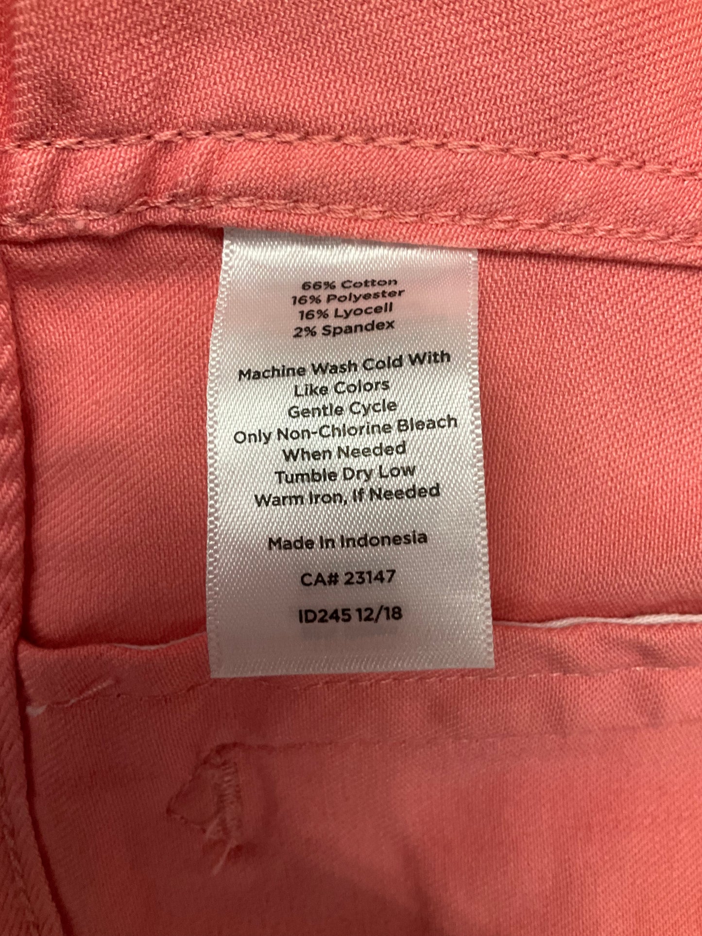 Jacket Denim By Talbots In Orange, Size: Xs