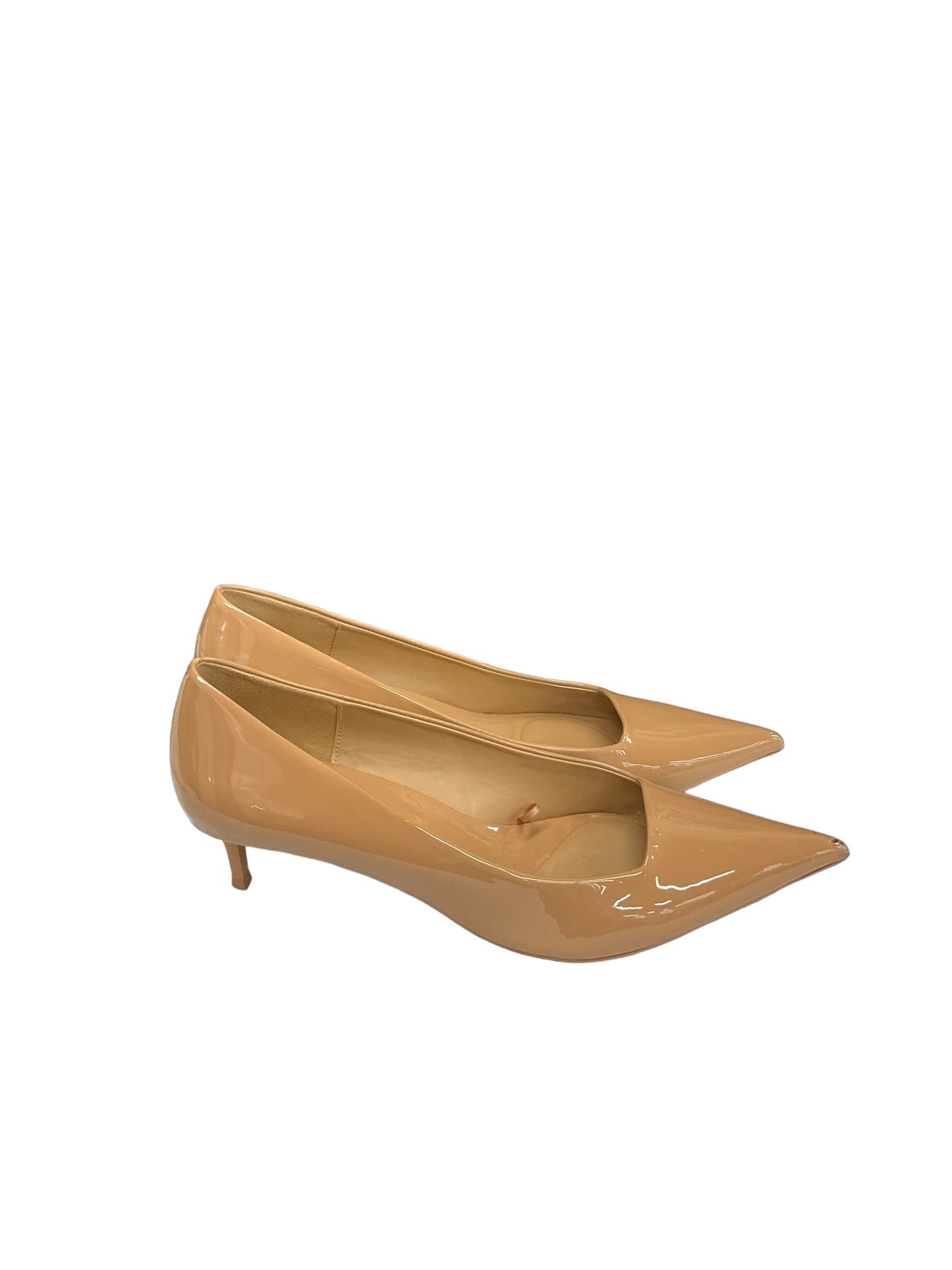 Tan Shoes Heels Kitten Zara, Size 10