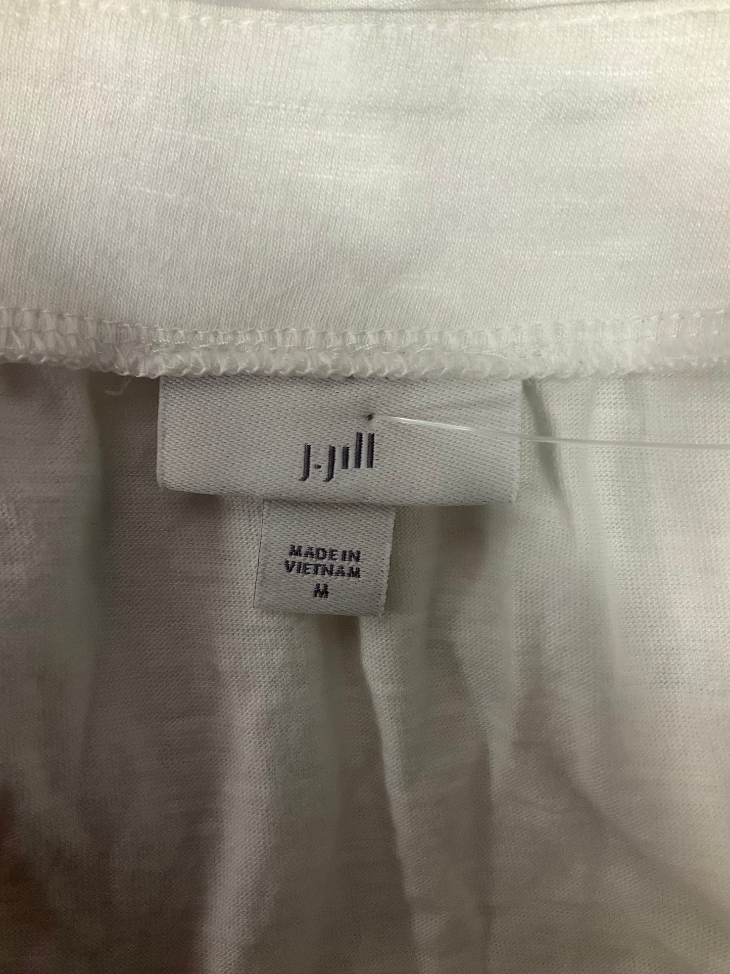 White Top 3/4 Sleeve J. Jill, Size M