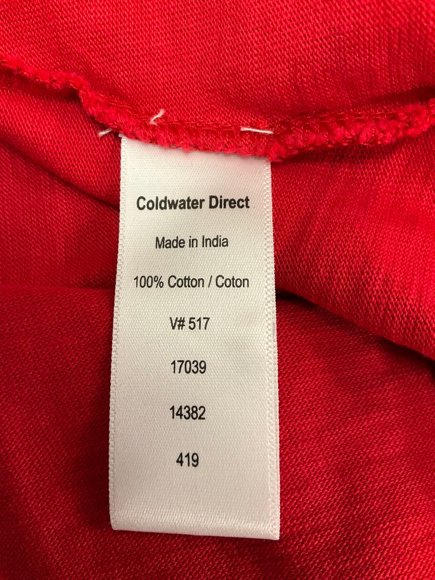 Red Top Long Sleeve Coldwater Creek, Size S