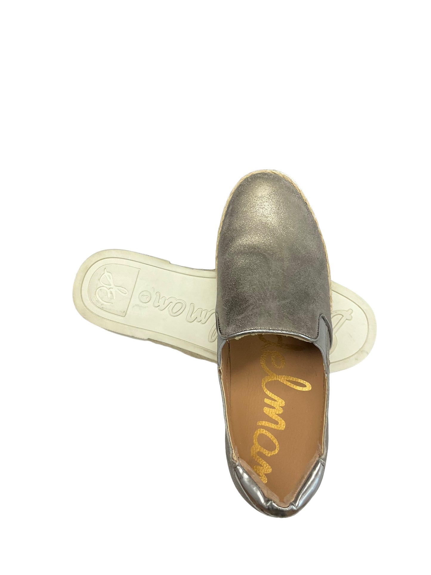 Silver Shoes Flats Sam Edelman, Size 10