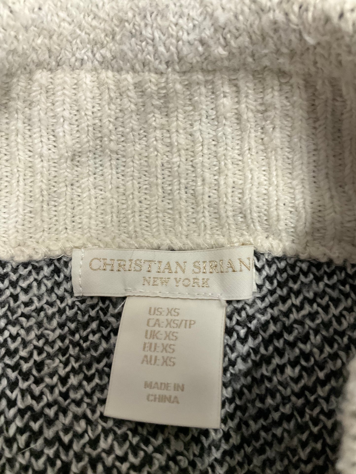 Black & White Sweater Christian Siriano, Size Xs