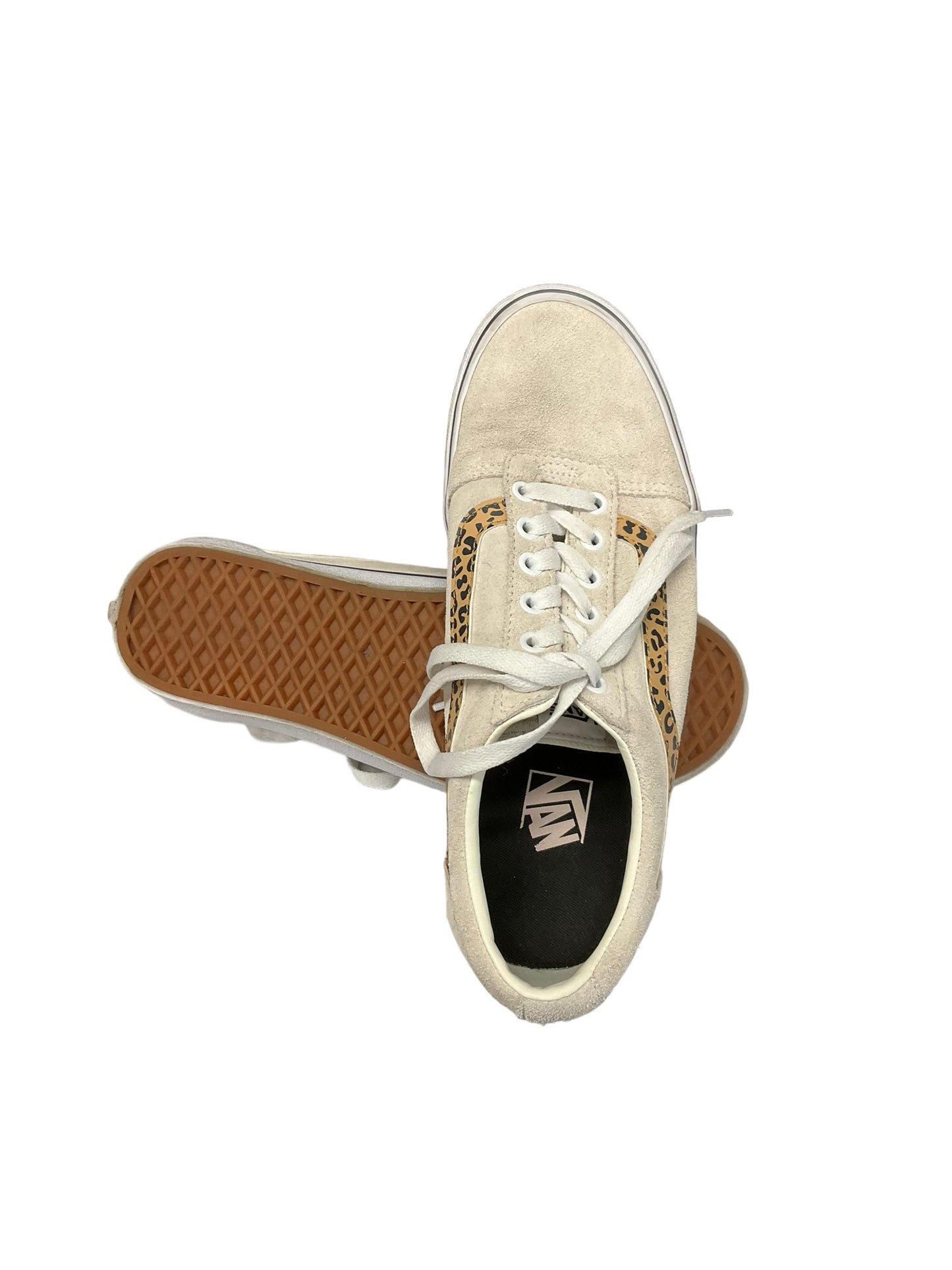 Tan Shoes Sneakers Vans, Size 10