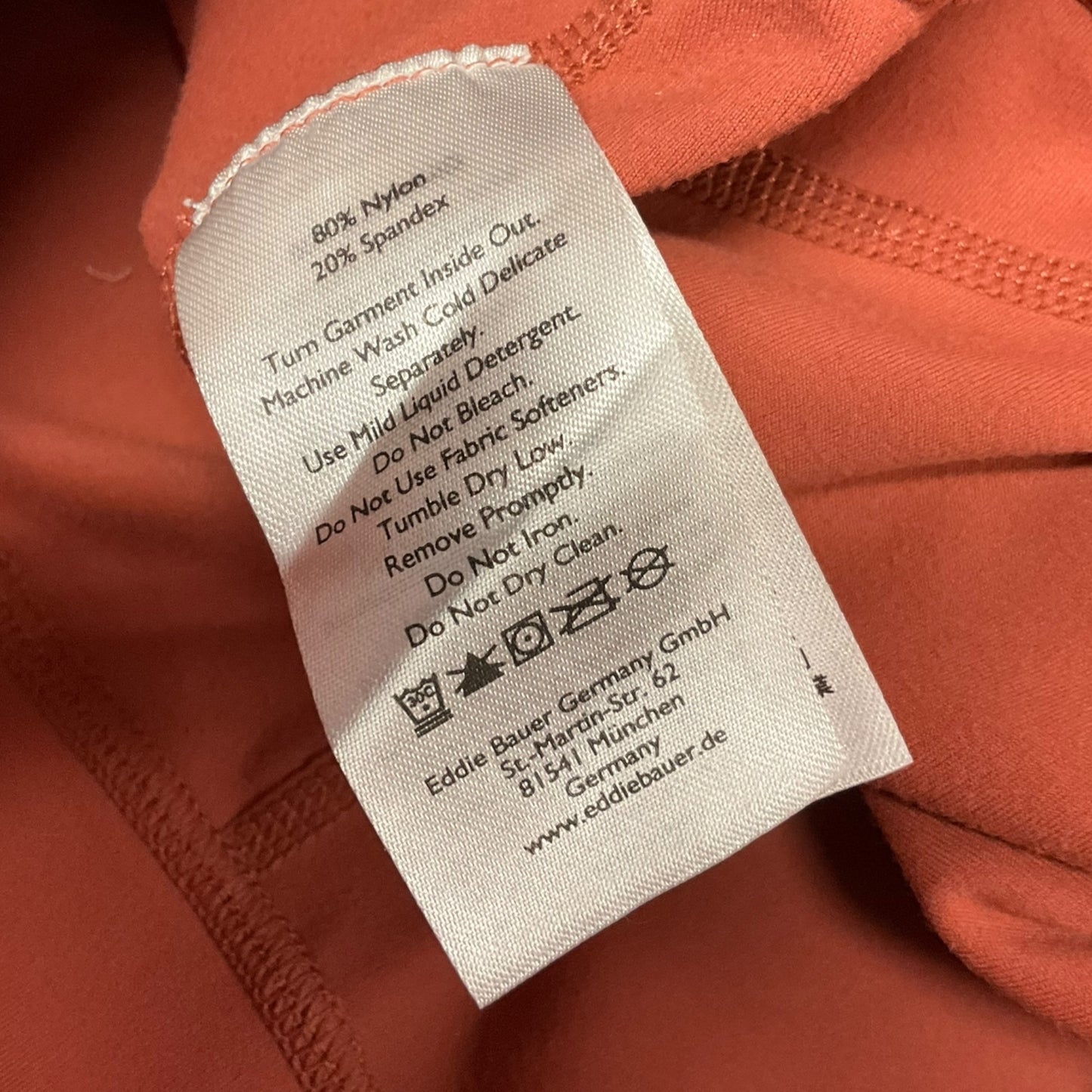 Athletic Capris By Eddie Bauer In Orange, Size: L