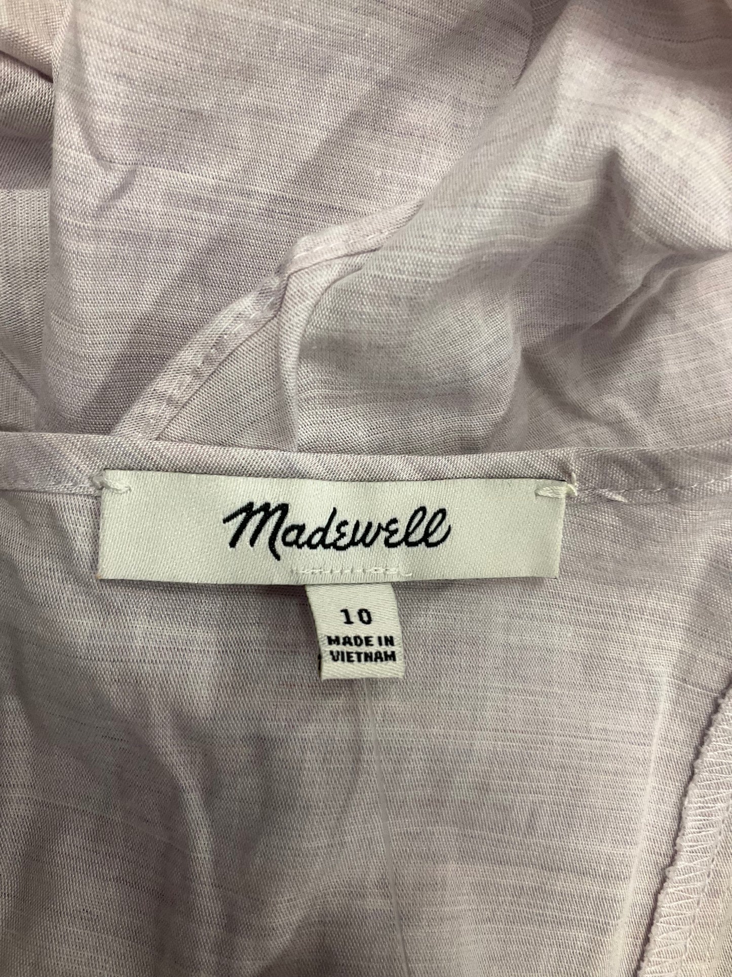 Dress Casual Short By Madewell In Purple, Size: 10