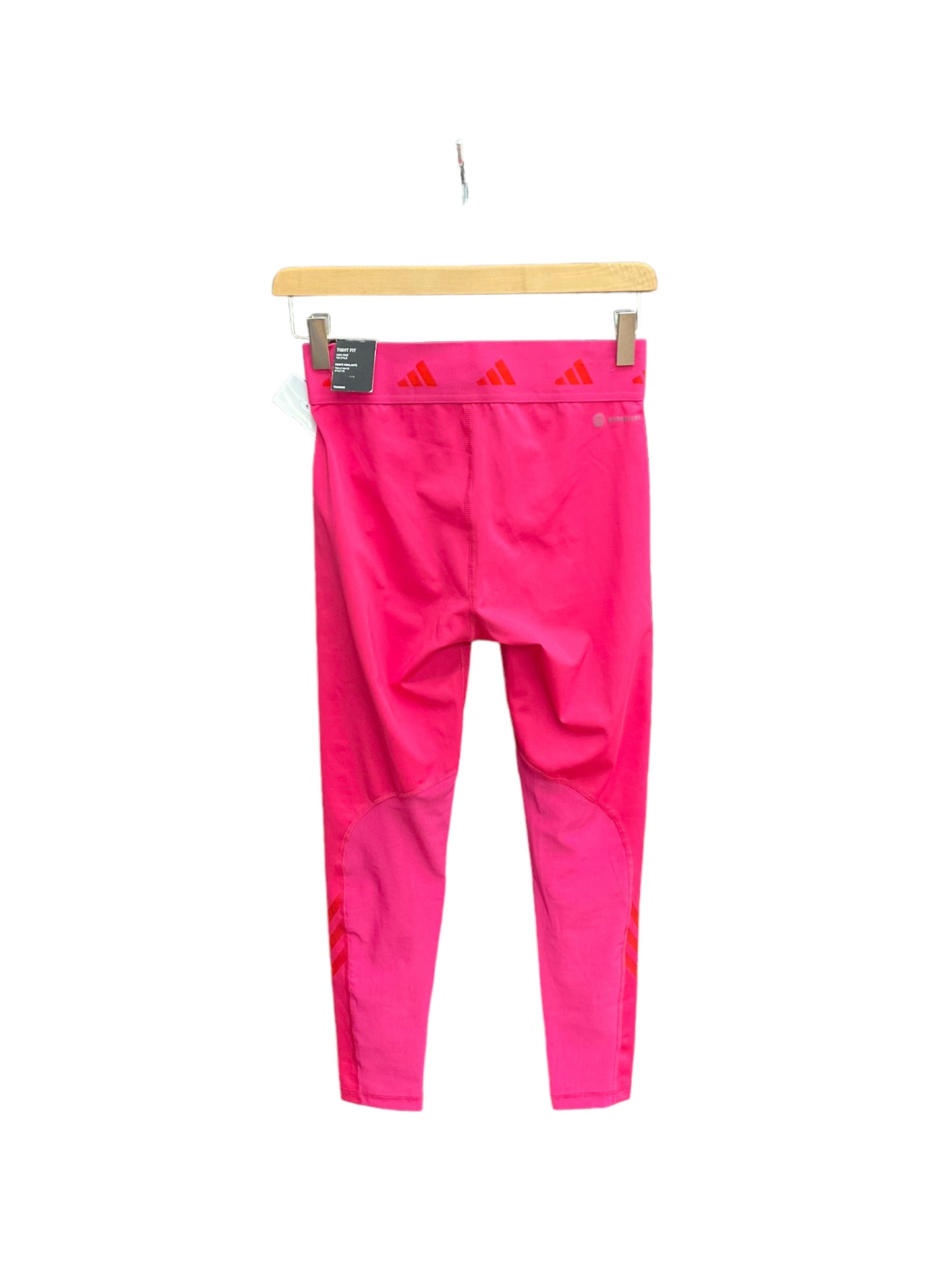 Athletic Leggings By Adidas In Pink, Size: S