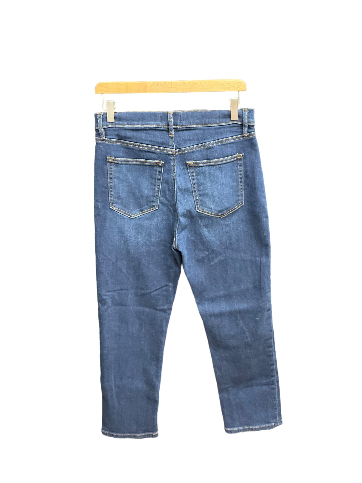 Jeans Straight By Loft In Blue Denim, Size: 6