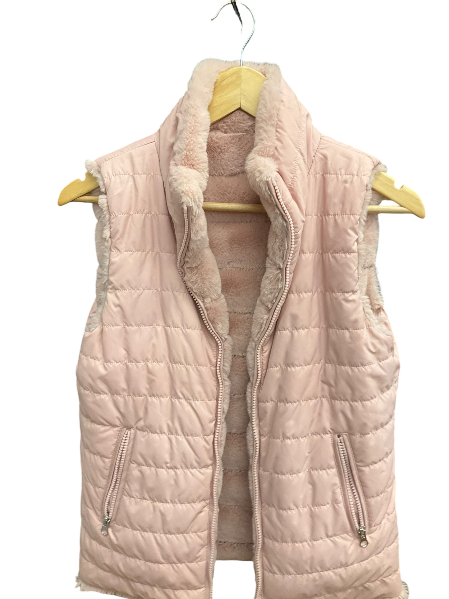 Vest Faux Fur & Sherpa By Charlie B In Pink, Size: Xs