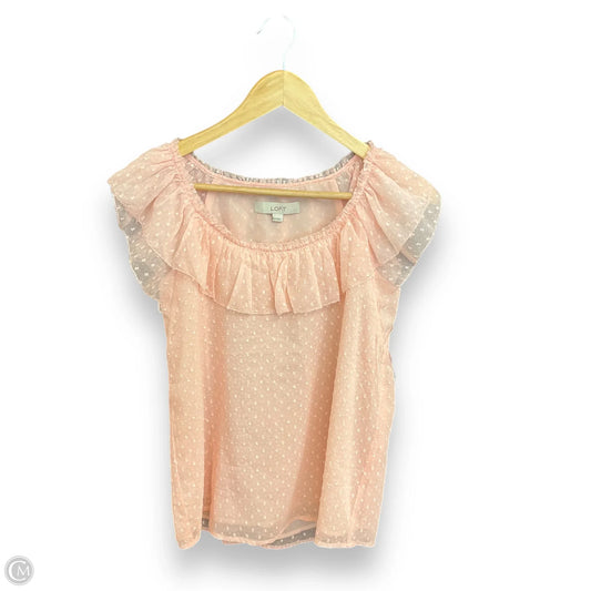 Top Sleeveless By Loft In Pink, Size: Xs