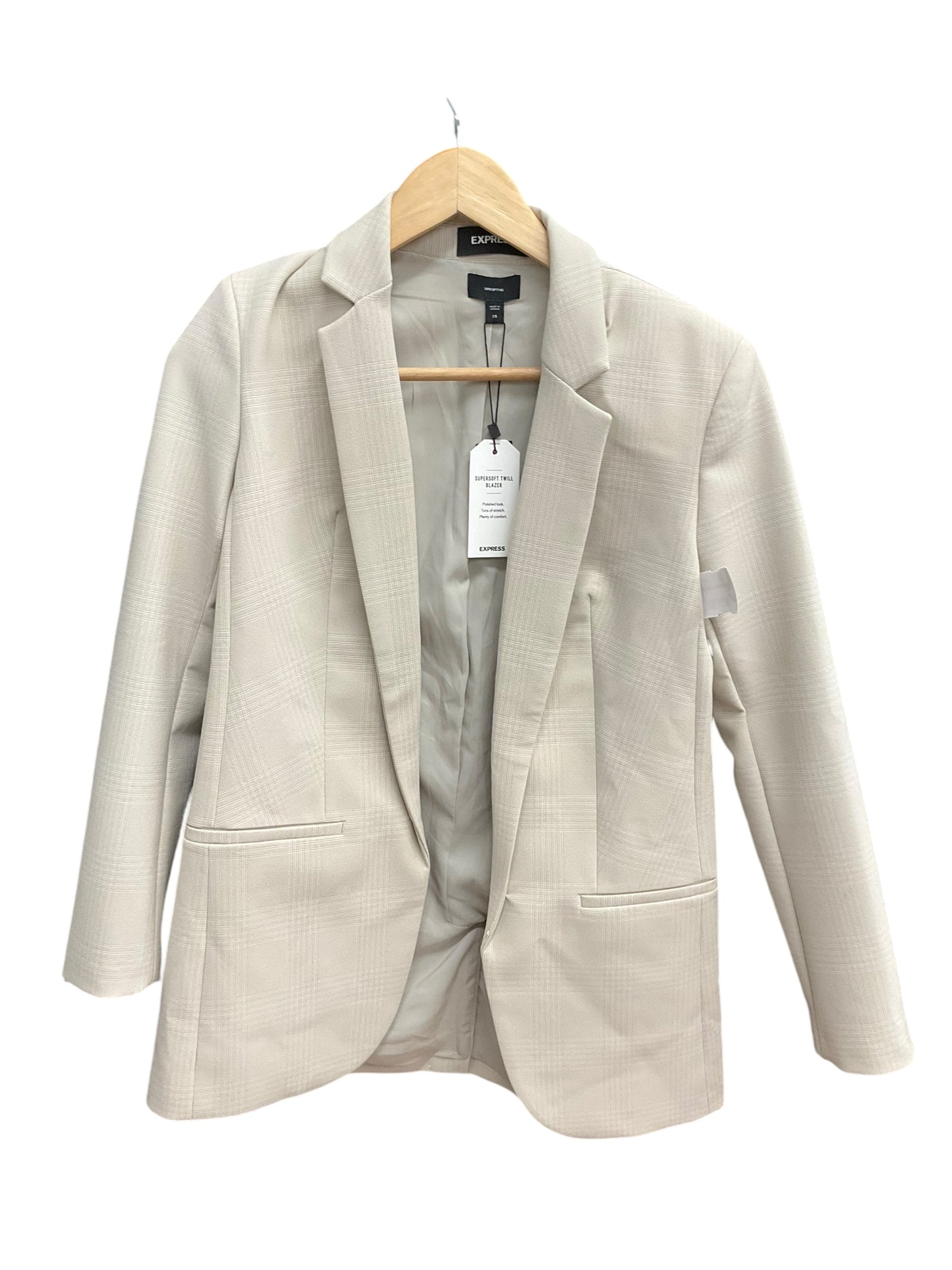 Blazer By Express In Tan, Size: Xs