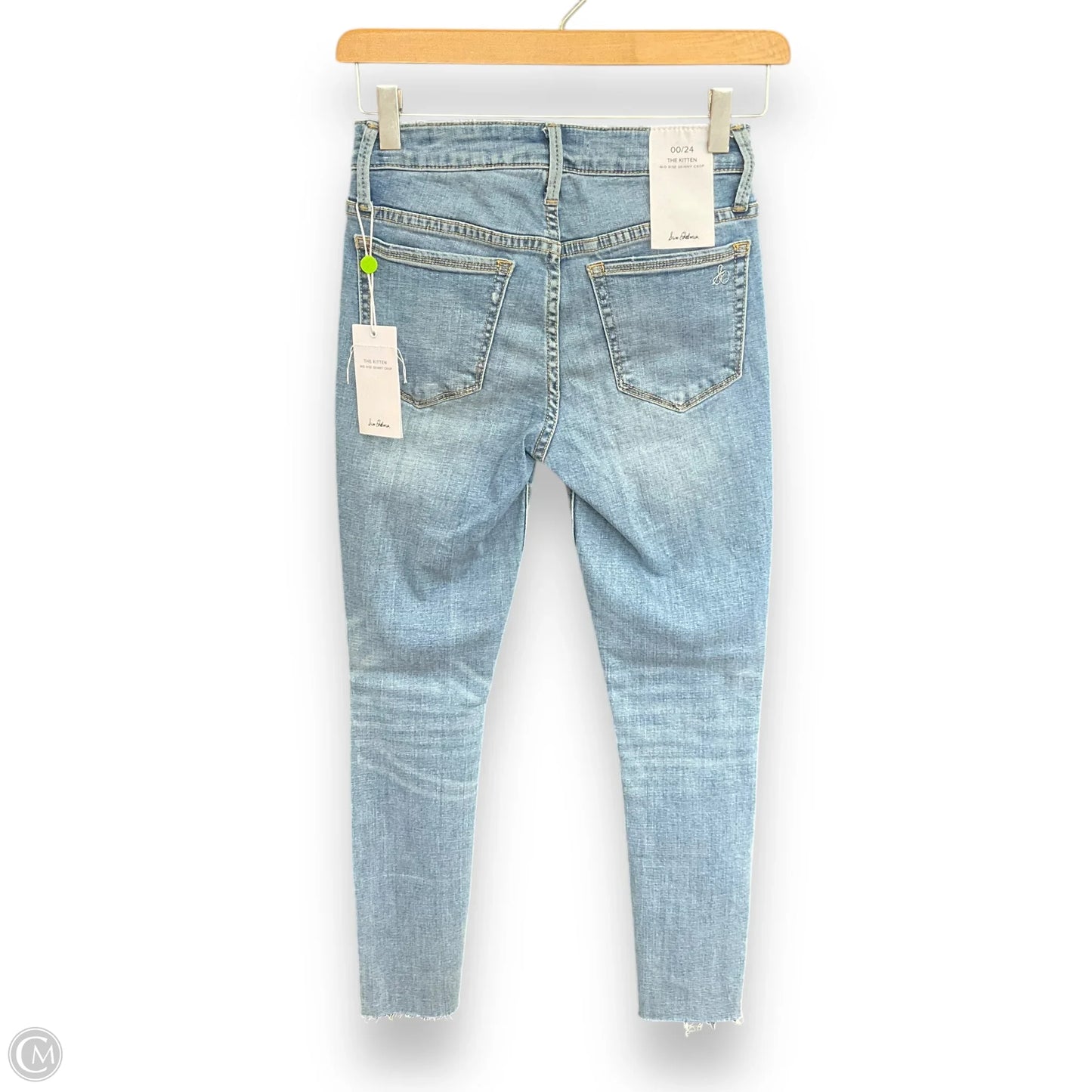 Jeans Straight By Adriano Goldschmied In Blue Denim, Size: 00