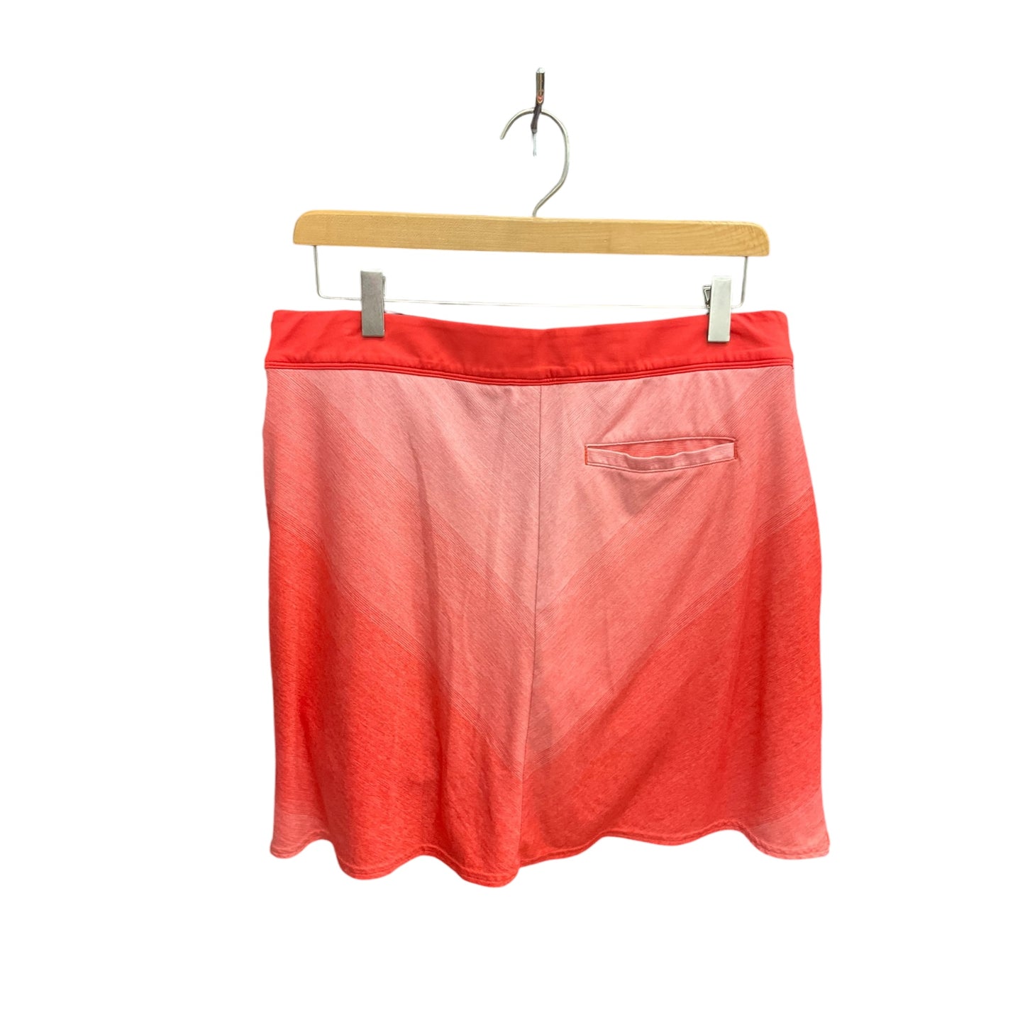 Athletic Skort By Adidas In Orange, Size: L