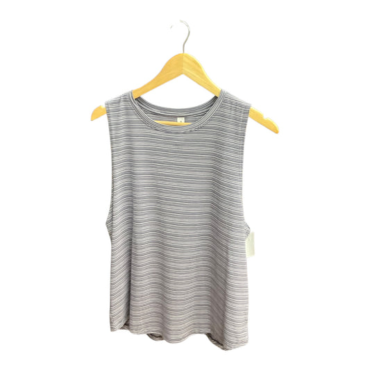 Athletic Tank Top By Athleta In Striped Pattern, Size: L