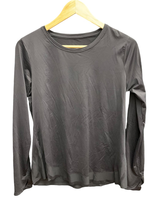 Athletic Top Long Sleeve Crewneck By Athleta In Black, Size: M