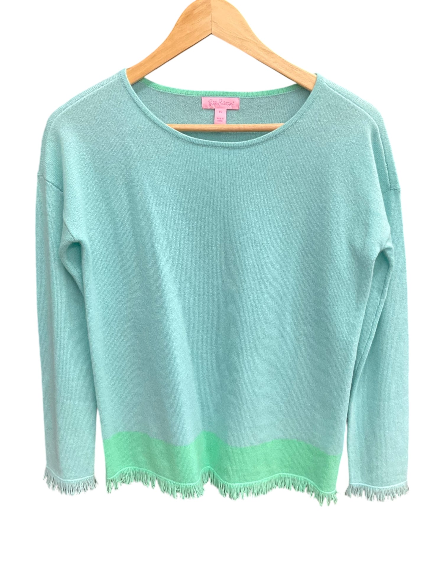 Sweater By Lilly Pulitzer In Aqua, Size: Xs