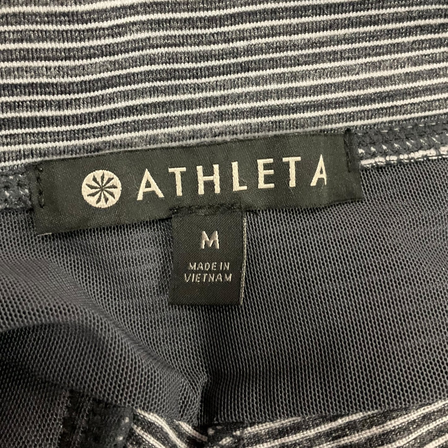 Athletic Skort By Athleta In Striped Pattern, Size: M