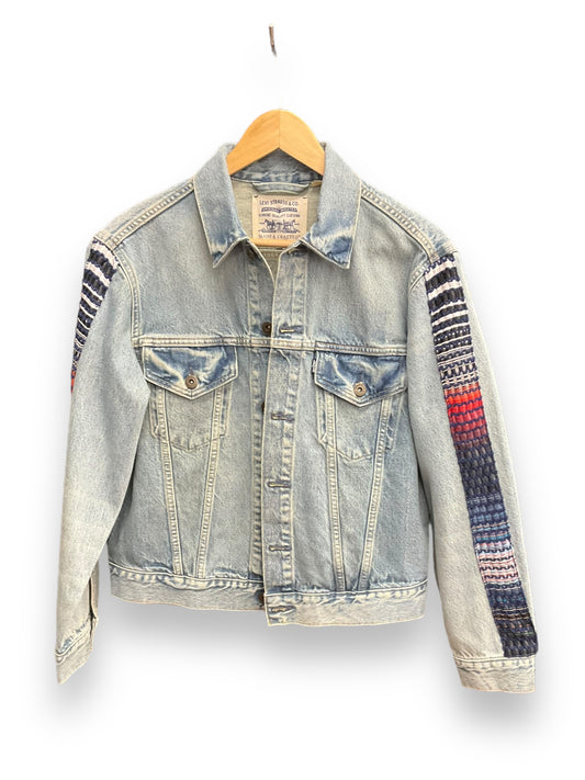 Jacket Denim By Levis In Blue Denim, Size: L