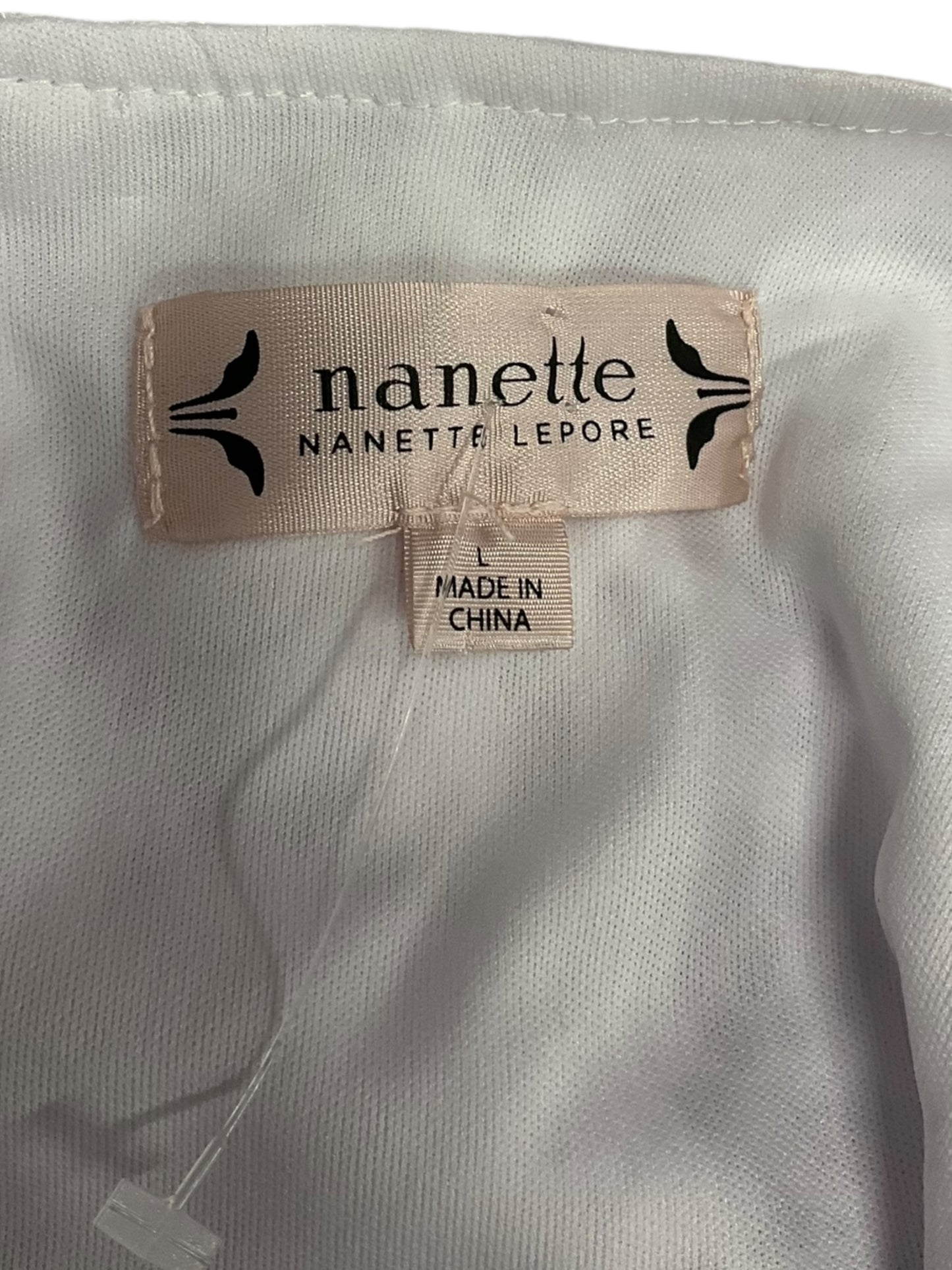 Top 3/4 Sleeve By Nanette Lepore In White, Size: L