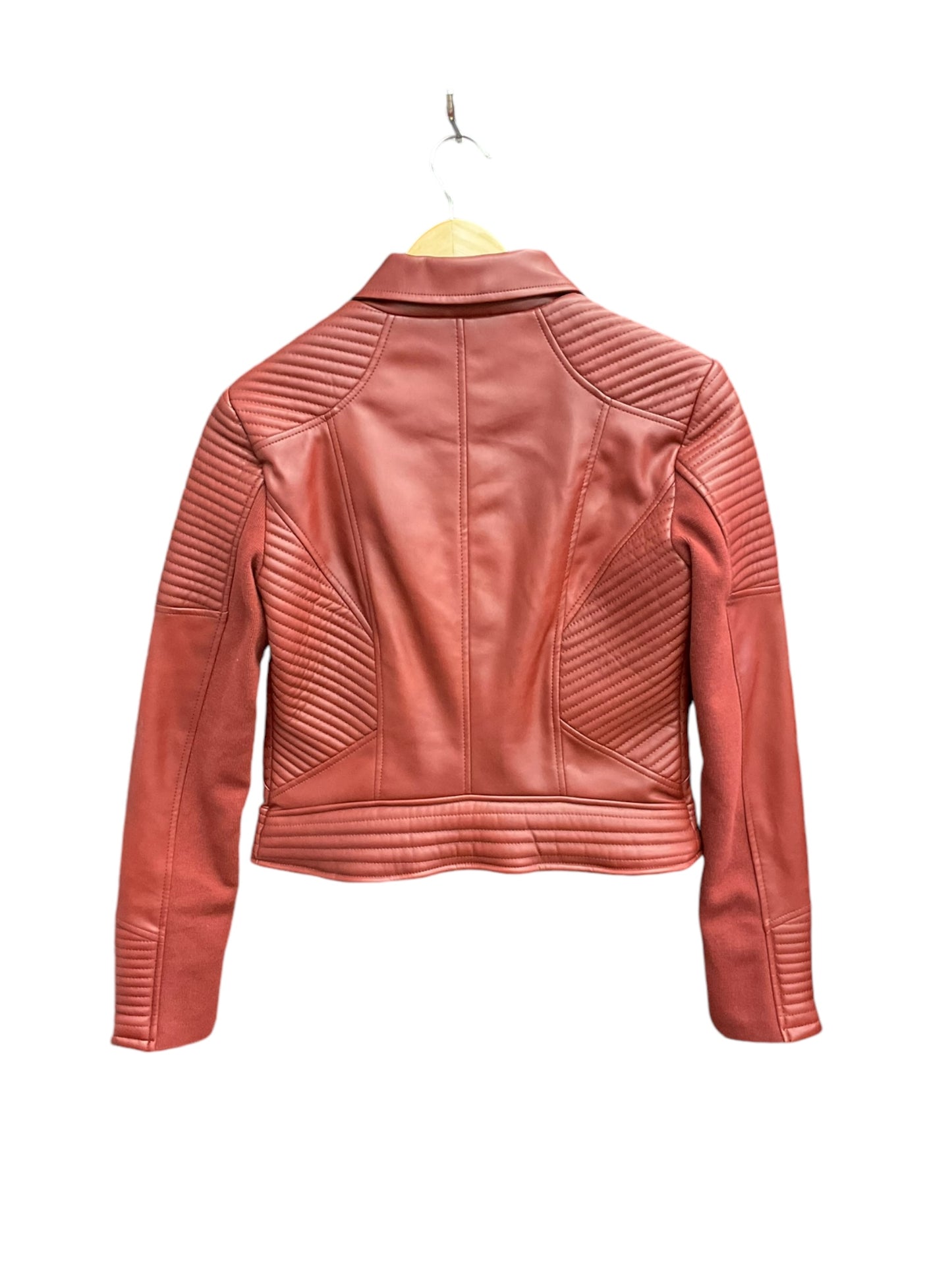 Jacket Moto By Bar Iii In Red, Size: S