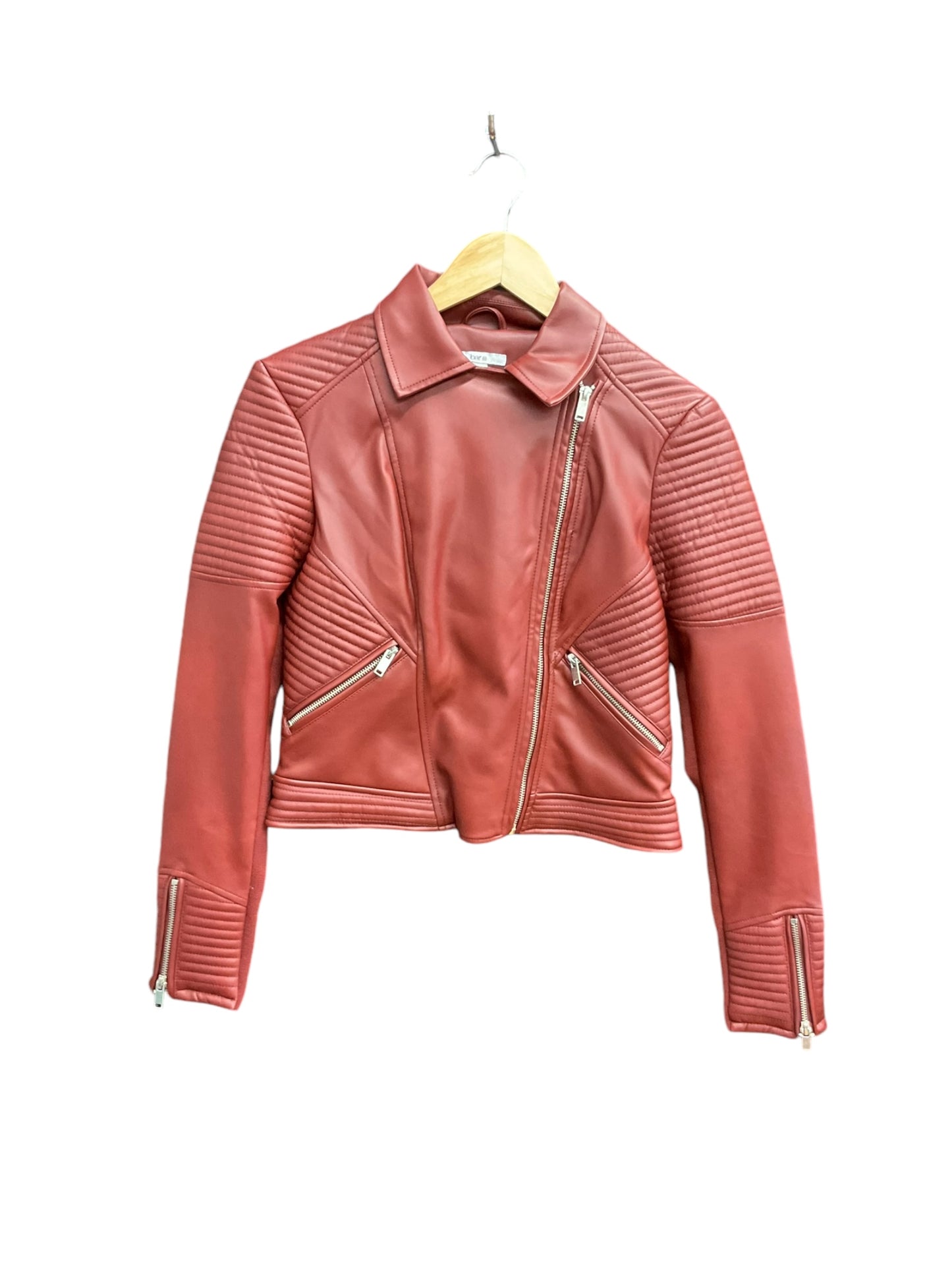 Jacket Moto By Bar Iii In Red, Size: S