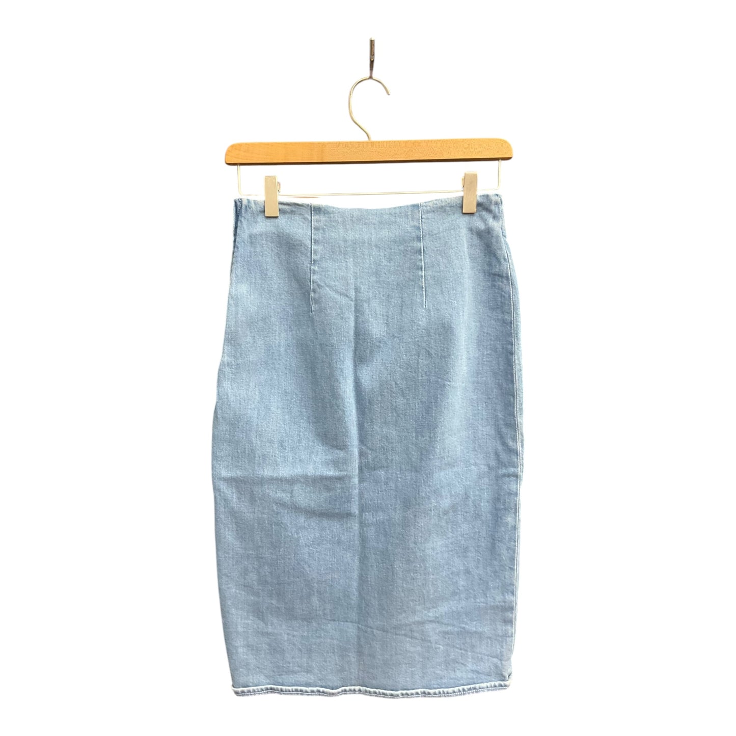 Skirt Midi By J. Crew In Blue Denim, Size: 2