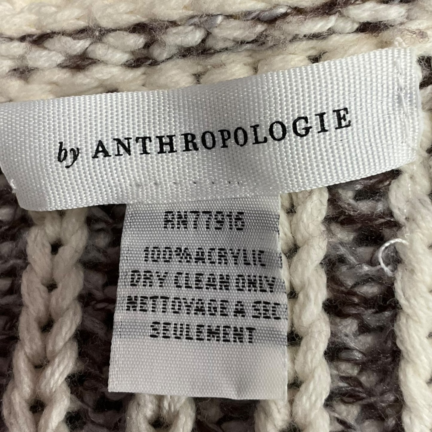 Sweater Cardigan By Anthropologie In Taupe, Size: Osfm