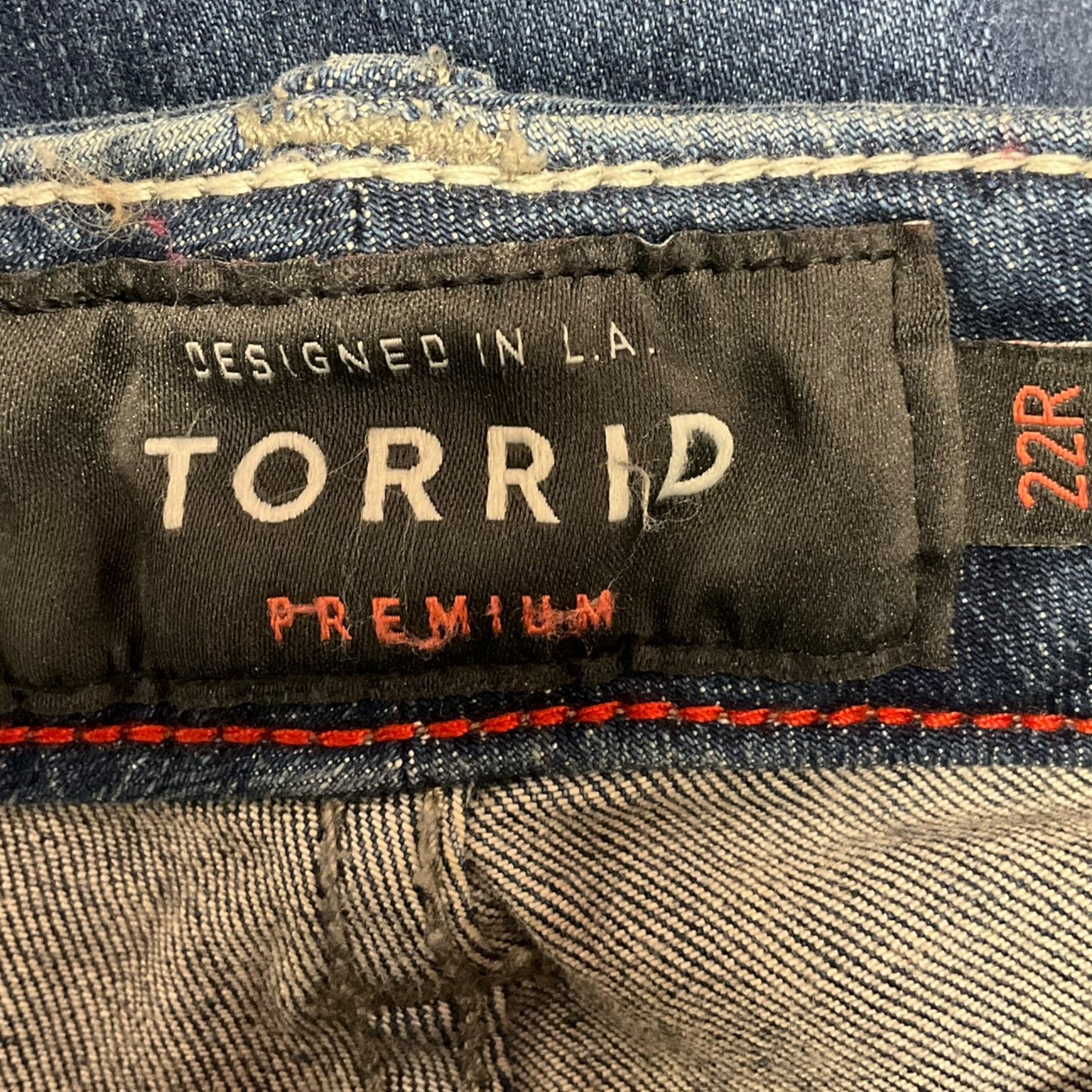 Jeans Straight By Torrid In Blue Denim, Size: 22