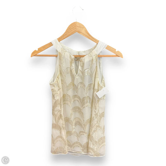 Top Sleeveless By White House Black Market In Cream, Size: Xs