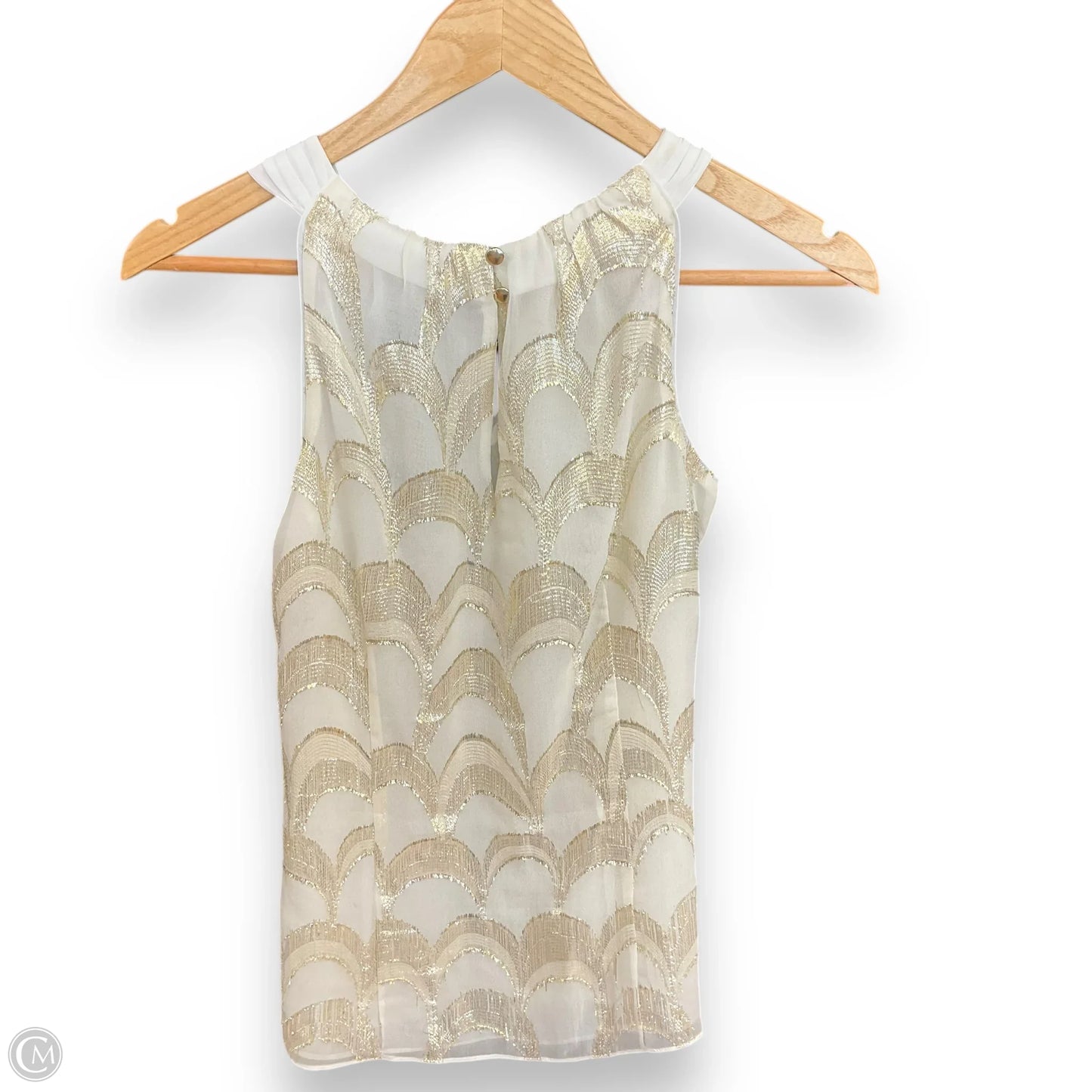 Top Sleeveless By White House Black Market In Cream, Size: Xs