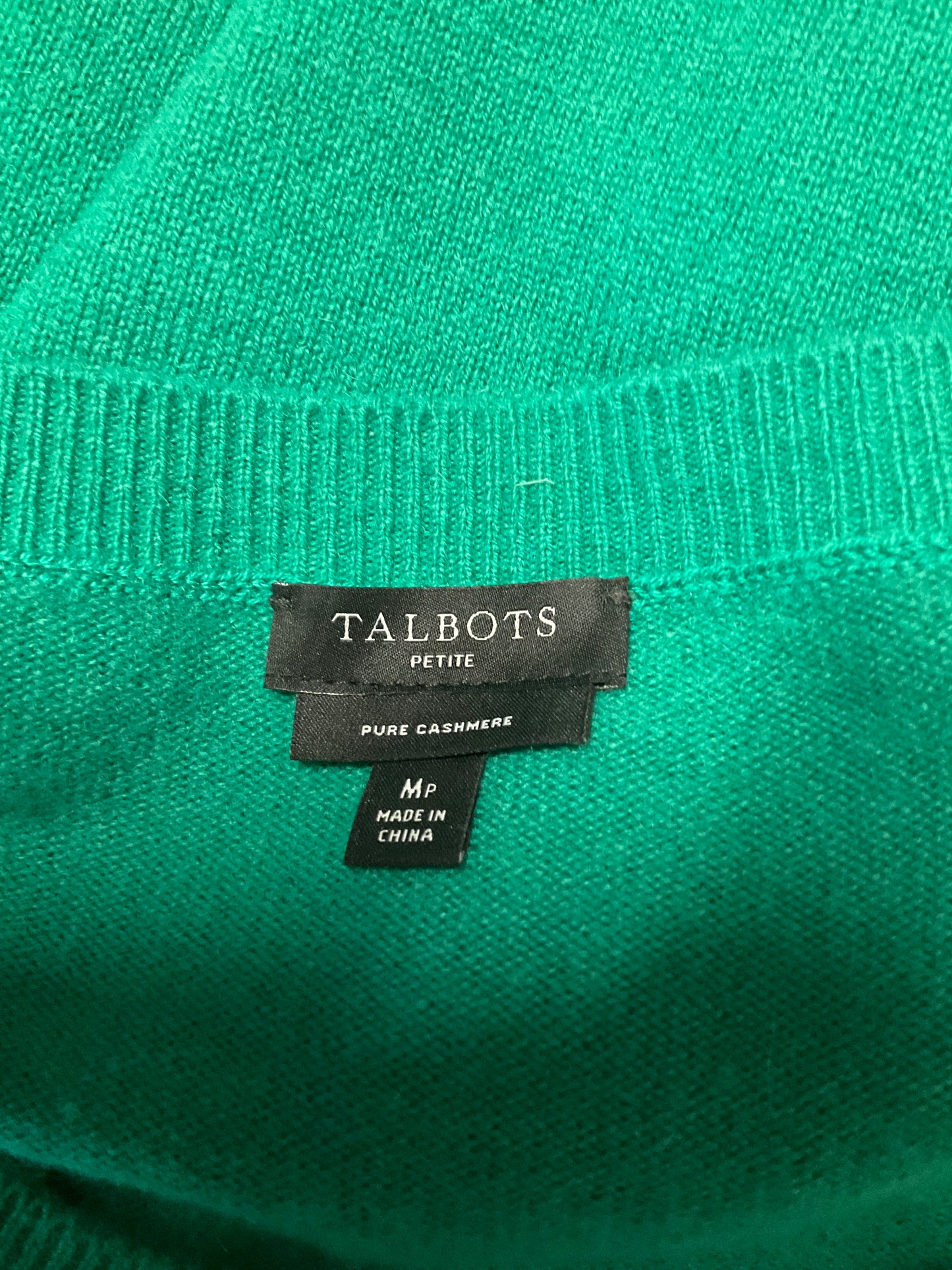 Sweater Cashmere By Talbots In Green, Size: M