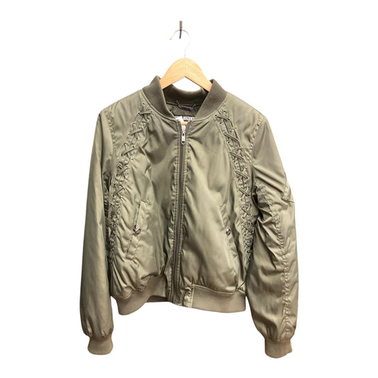 Jacket Moto By Steve Madden In Green, Size: L