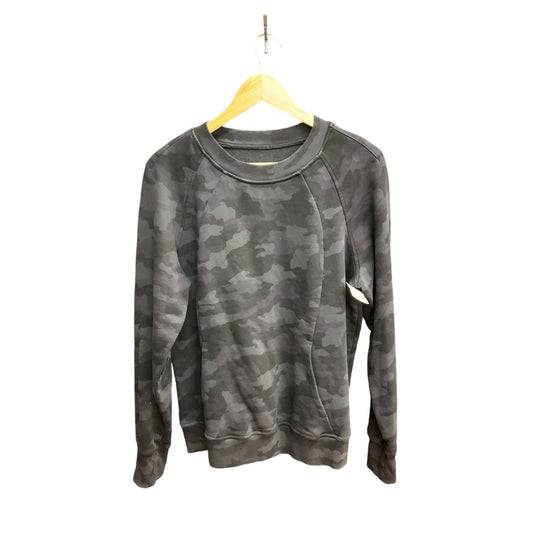 Athletic Sweatshirt Crewneck By Lululemon In Camouflage Print, Size: Xl