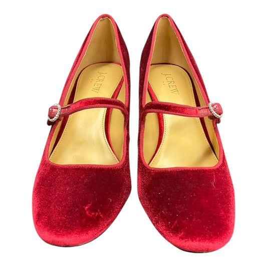 Shoes Heels Block By J. Crew In Red, Size: 8