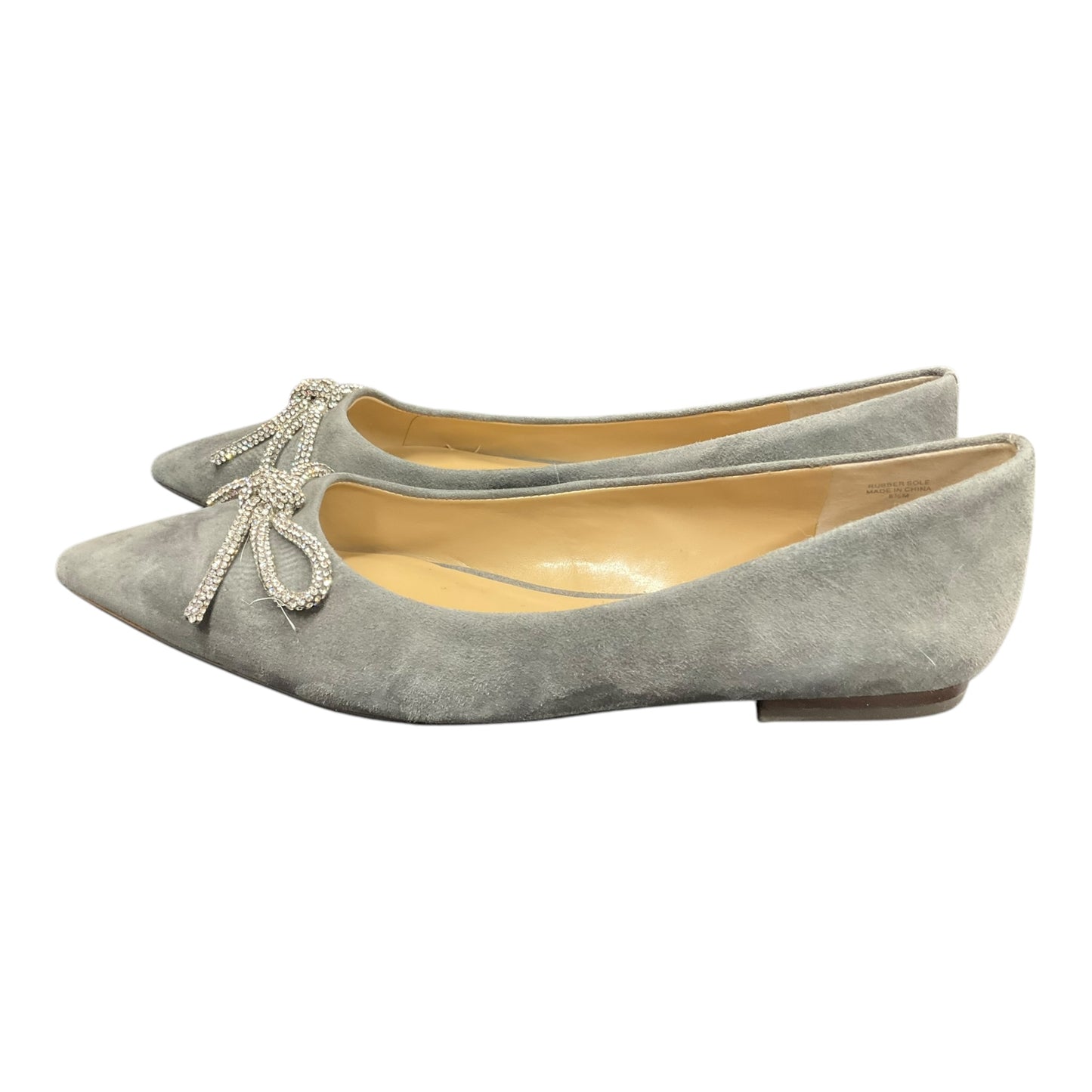 Shoes Flats By Ann Taylor In Grey, Size: 8.5